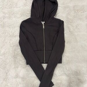 Garage Charcoal Zip-Up Hoodie